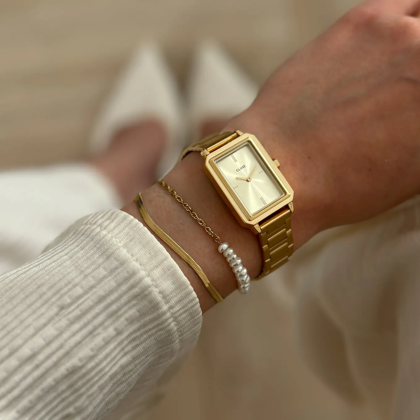 fluette_steel_full_gold_colour_5.webp Best Sale Fluette Steel, Full Gold Colour Damen Uhren Gold | Fluette