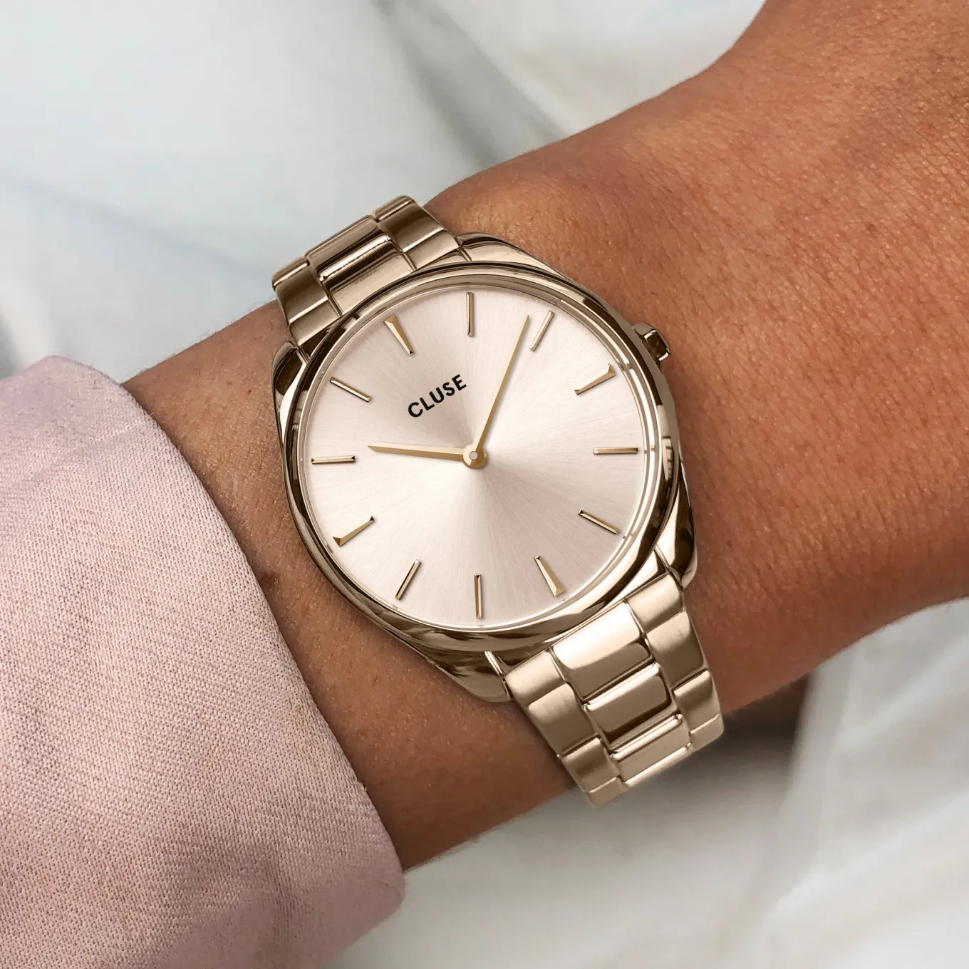 New Féroce Petite Steel Pink Gold Colour Damen Uhren Roségold | Féroce Petite