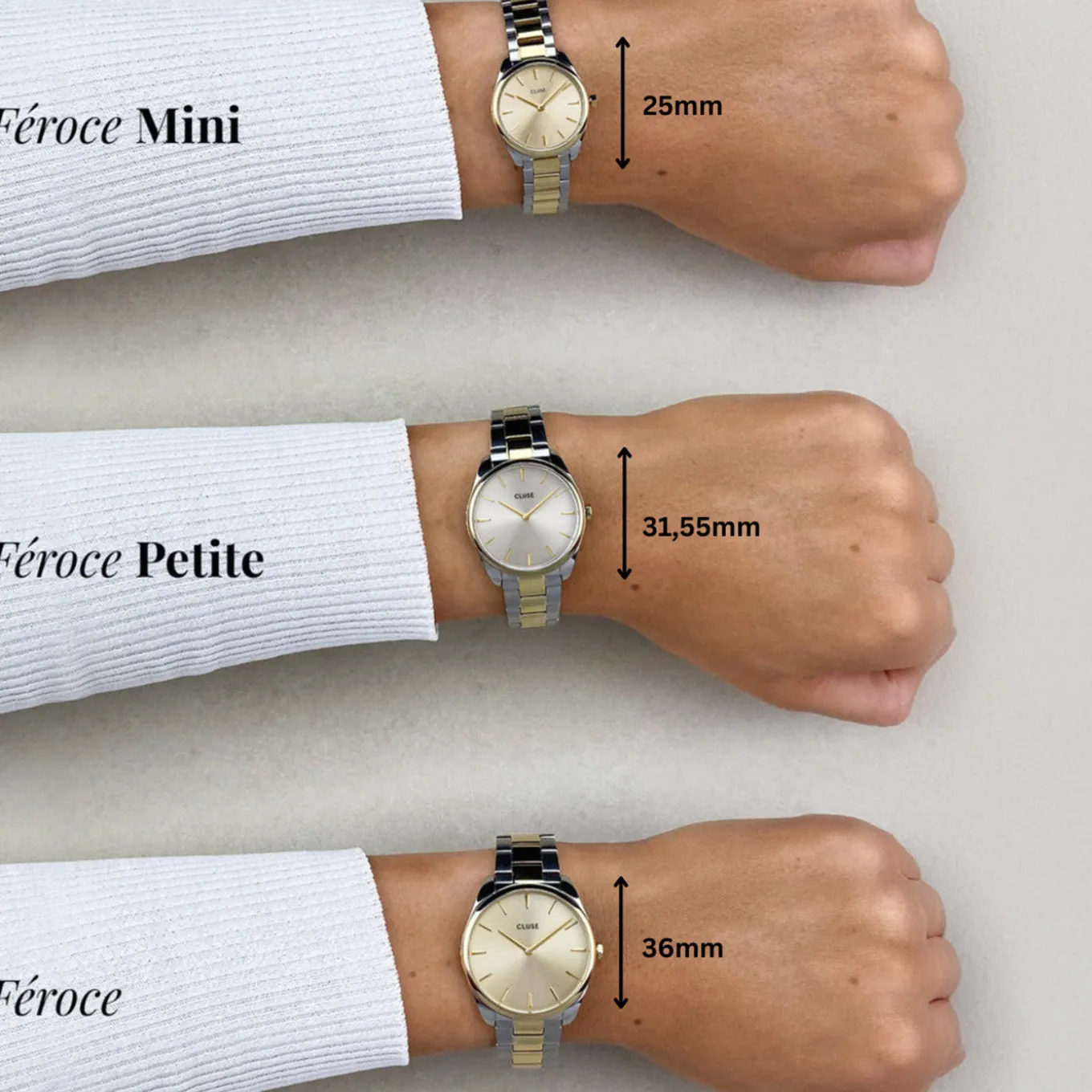 froce_petite_watch_steel_silver_linen_silver_colour_6.webp Outlet Féroce Petite Watch Steel, Silver Linen, Silver Colour Damen Uhren Silber | Féroce Petite