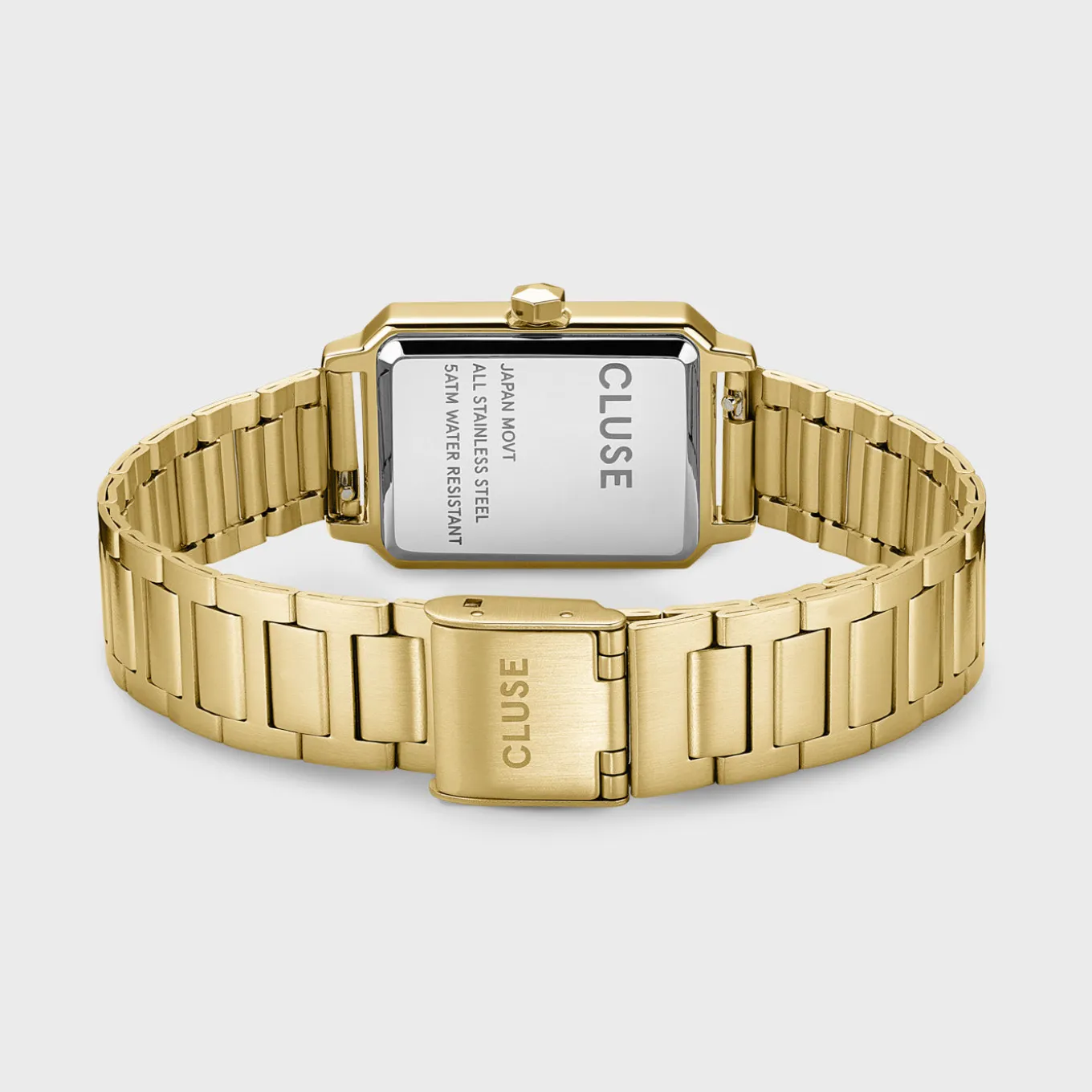 Shop Gift Box Fluette Steel Green Watch and Round Chain Bracelet, Gold Colour Damen Fluette