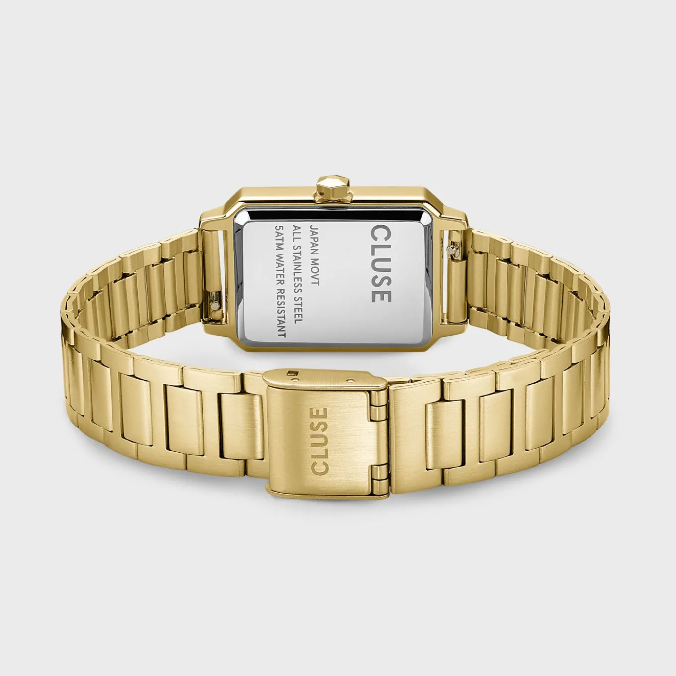 Discount Gift Box Fluette Steel Watch and Black Leather Lizard Strap, Gold Colour Damen Fluette