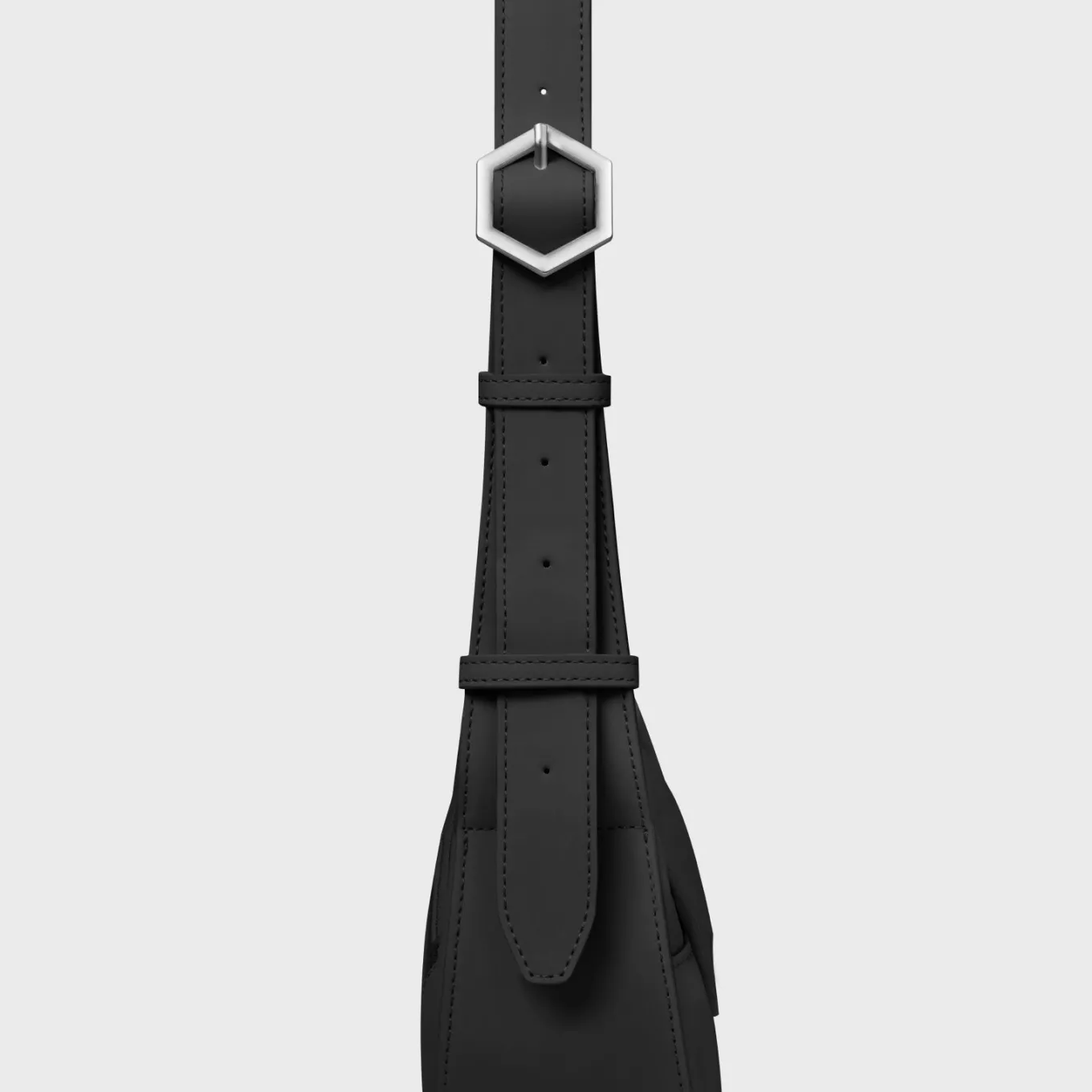 sacrois_petite_crossbody_bag_black_silver_colour_5.webp Online Sacroisé Petite Crossbody Bag, Black, Silver Colour Sacroisé Petite