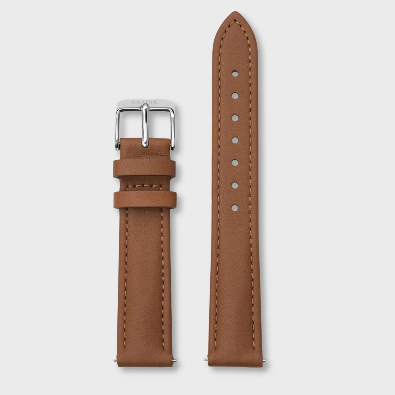 Hot Strap 16 mm Leather Caramel, Silver Colour Damen La Tétragone Armbänder Shoppen | La Tétragone Multifunction Armbänder Shoppen
